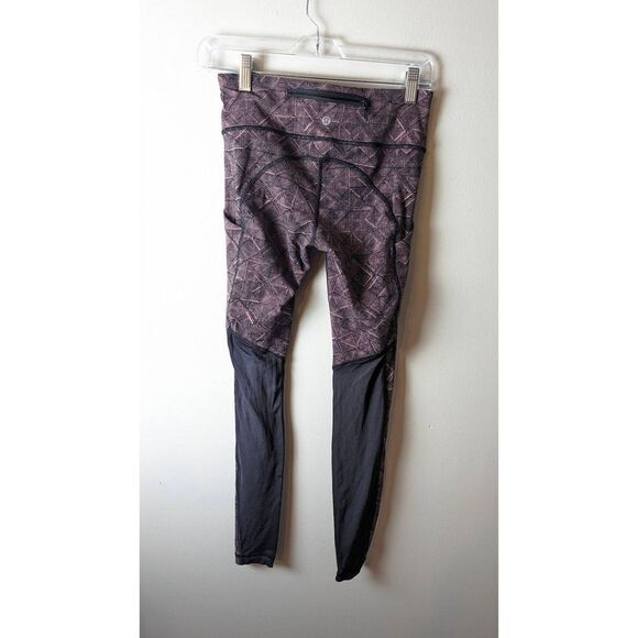 LULULEMON ATHLETICA Speed Tight V in Formation Quicksand Black/Black Size 4 - Picture 7 of 7